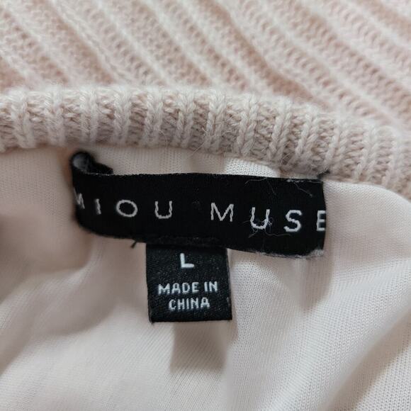 Anthropologie Pink Ribbed Knit Cut-Out Midi Dress Bodycon Y2K Party Clubwear - Picture 8 of 9